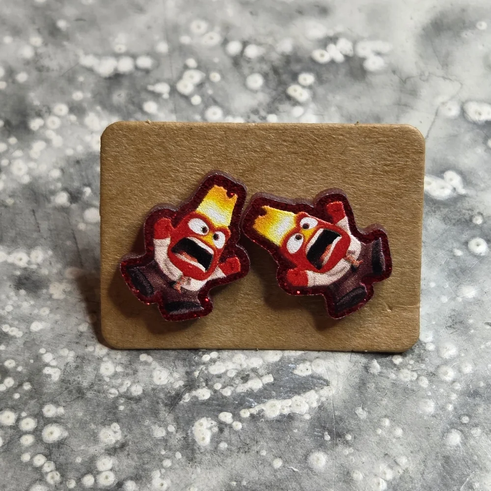 Inside OUT Character STUD Earrings Set